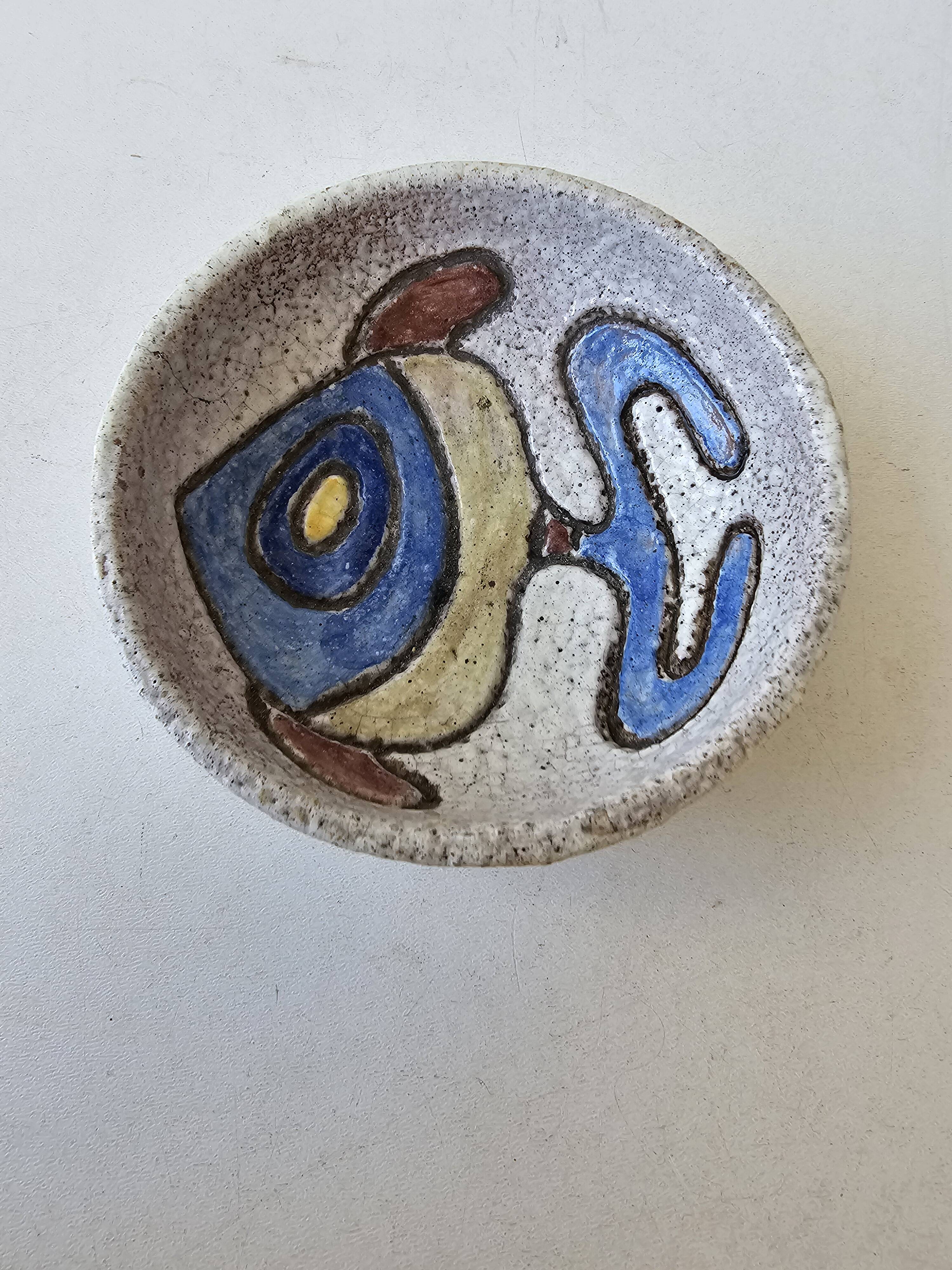 Ceramic zoomorphic ashtray Fish in the spirit of The Argonauts Bonnet