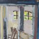 Eric Julius Svensson, Swedish Modern Composition, 1970s, Oil on Canvas, Framed
