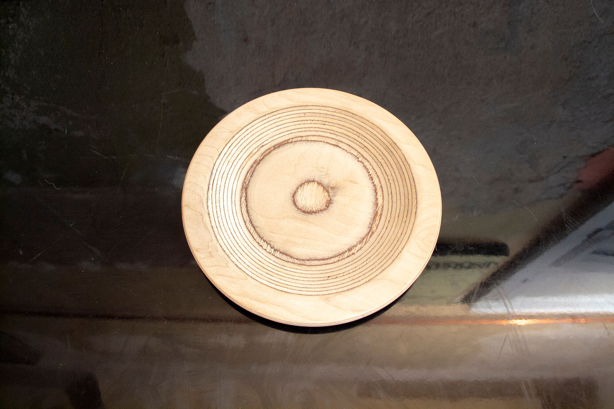 Set of birch wood plates by Eero Saarinen for Keuruu 60s