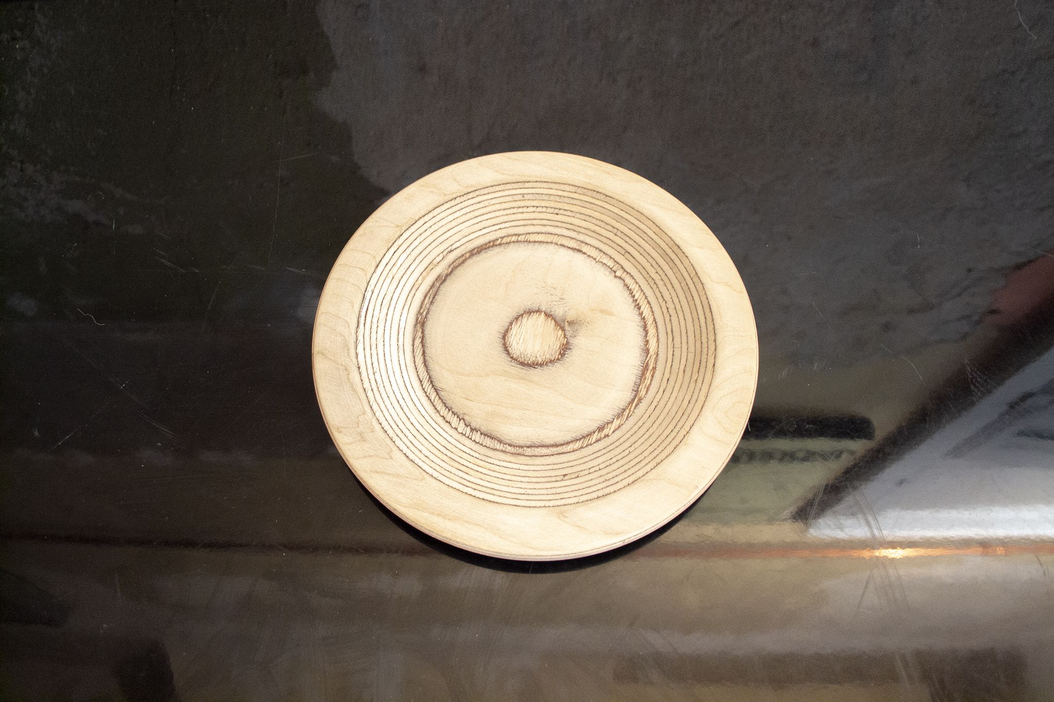 Set of birch wood plates by Eero Saarinen for Keuruu 60s