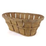 Old brocante wooden grape basket