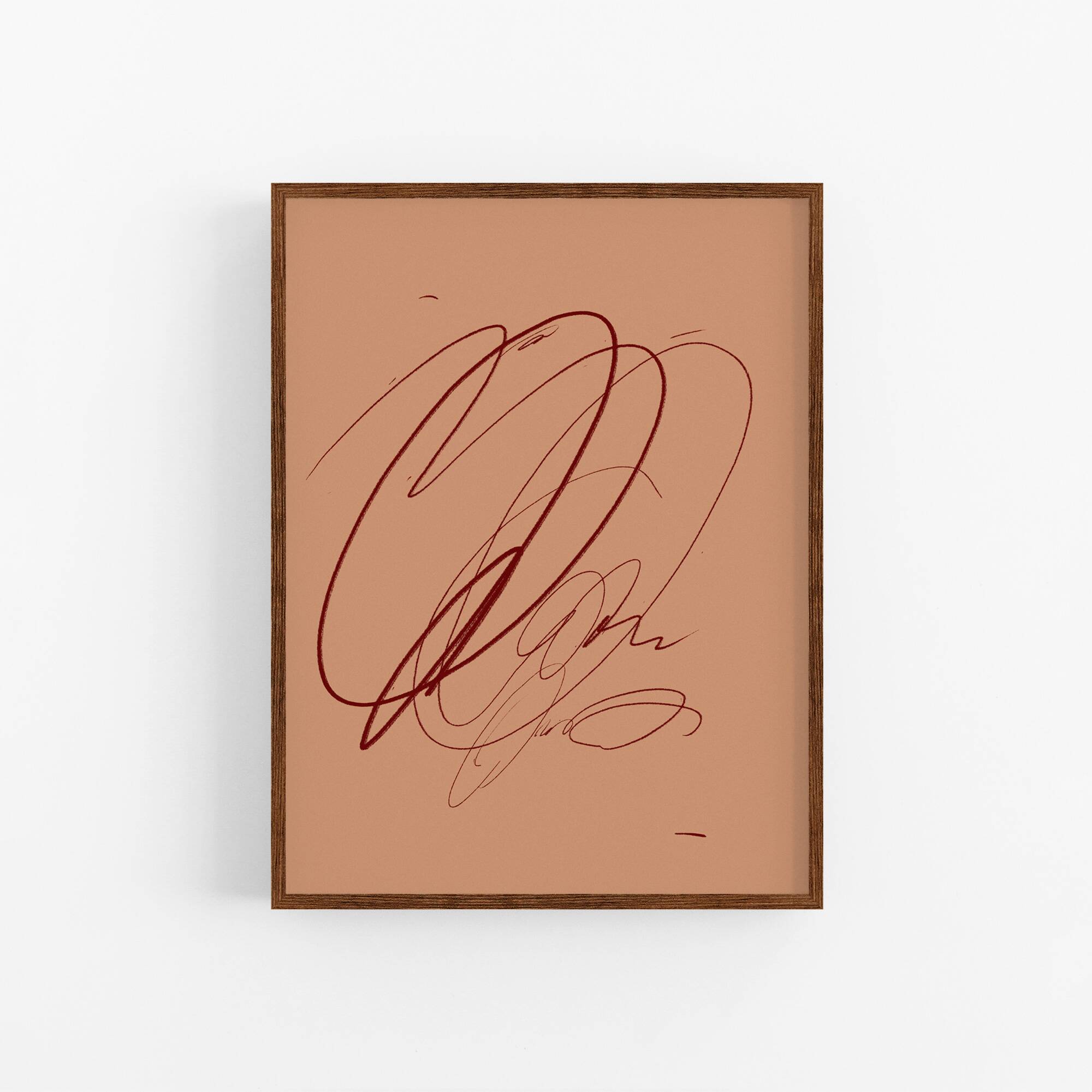 Abstract lines giclee print, 50x70 cm