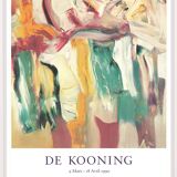 Willem de Kooning exhibition poster