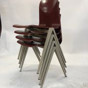 Lot of 4 vintage chairs Galvanitas S22 in the Netherlands