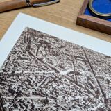 Toulouse, Haute-Garonne, photo print plate from 1942.