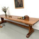 Monastery table in solid oak, 350 cm, circa 1900.