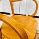 Baumann armchair curved wood armrests
