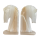 Pair of horse bookends in onyx 70s