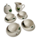 Vintage coffee service, hand-painted plant decor, Villeroy and Boch