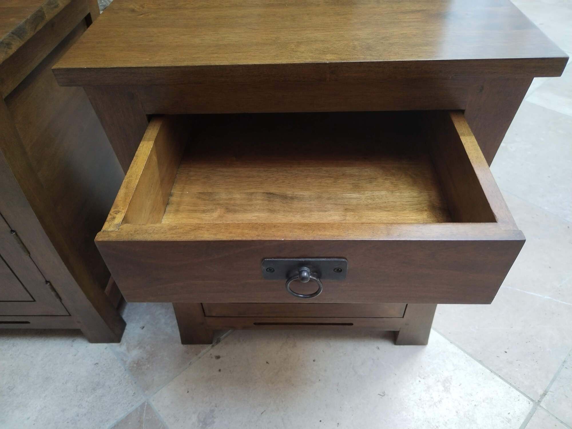 Set of 2 Indonesian bedside tables
