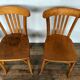 Wooden chairs bistrot