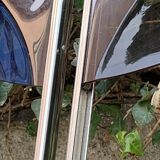 6 chaises pliantes en Plexiglas fumé et métal chrome Chaisor 1970