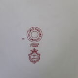 Pie dish decorated pink porcelain