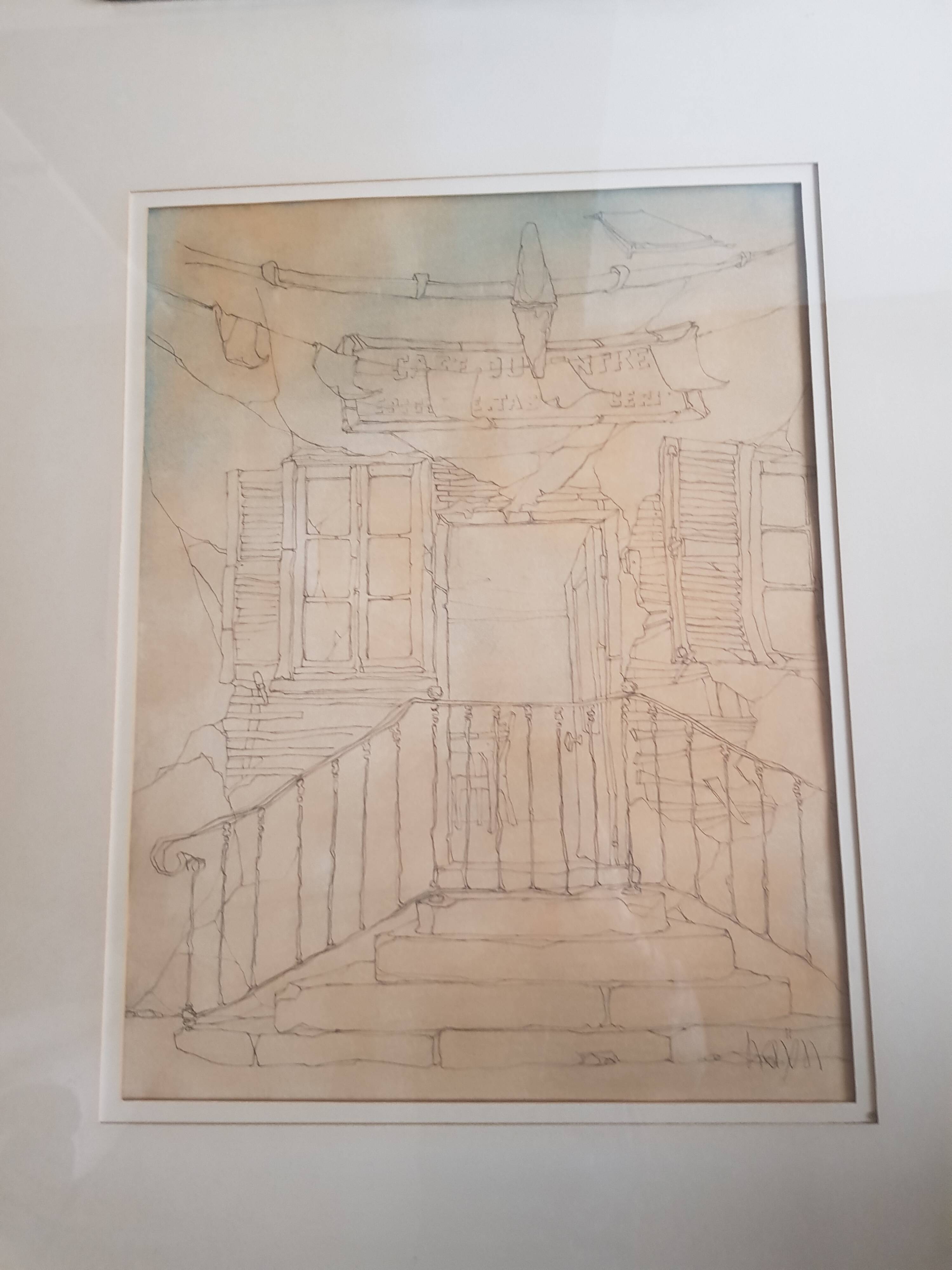 Vintage painting signed Hayn