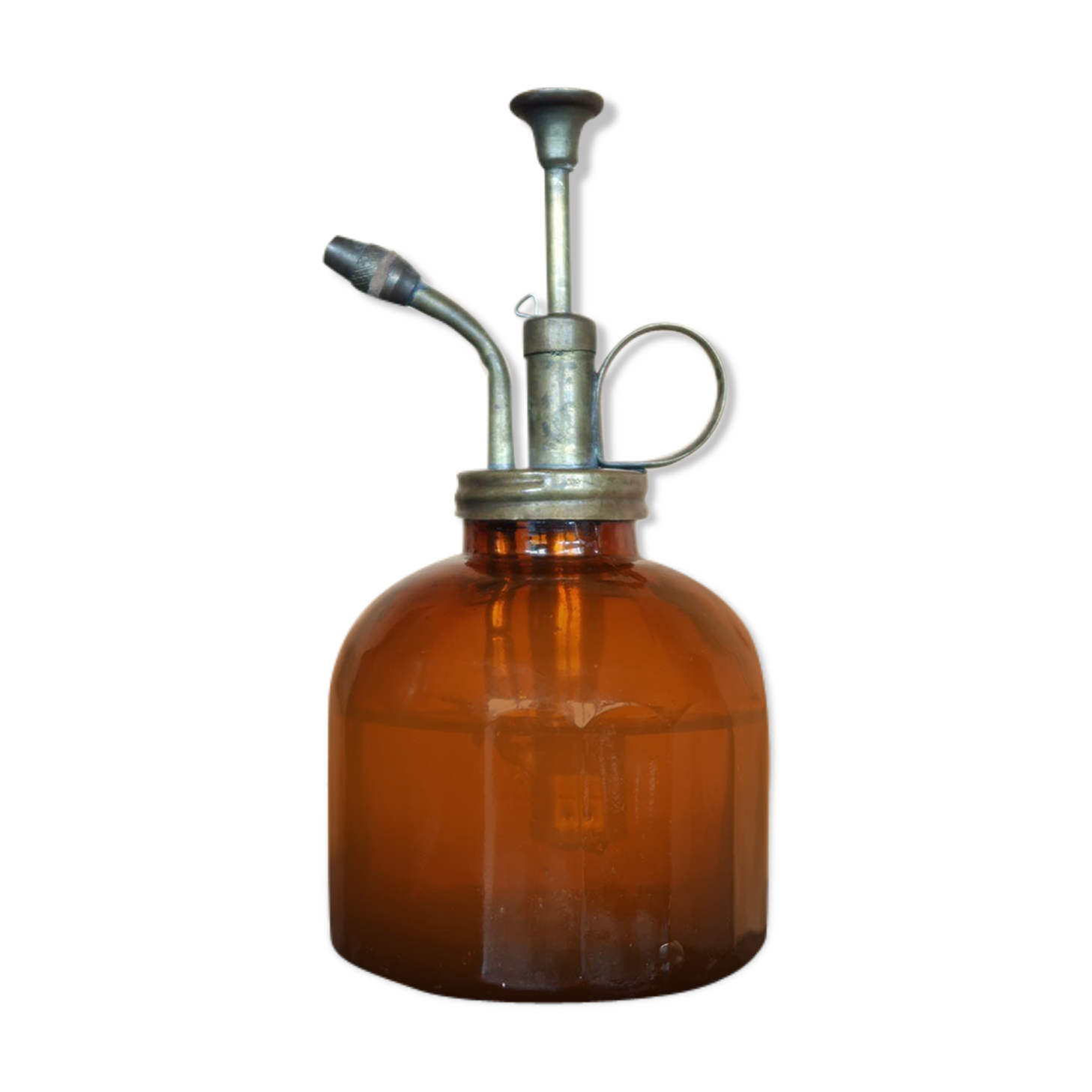 Tinted glass spray bottle