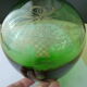 Vase ball Floral decoration engraved Gilding with fine gold