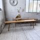 Pair of benches from the 1950s mountain furniture, pine.