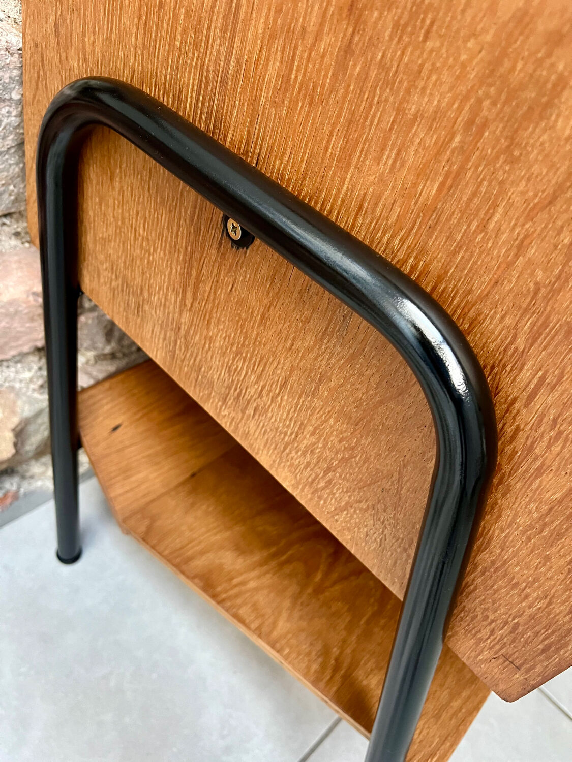 Vinyl storage furniture Manufrance from the 1960s