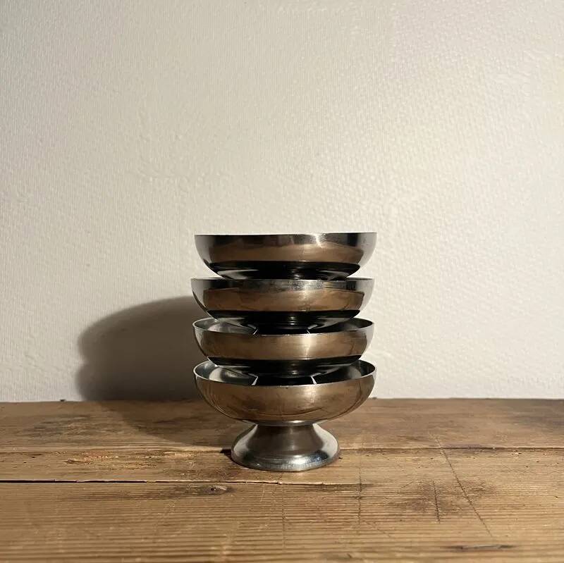 Vintage stainless steel ice cream scoops