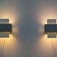 Pair of 2 modern wall lamps by Philips, 1960s