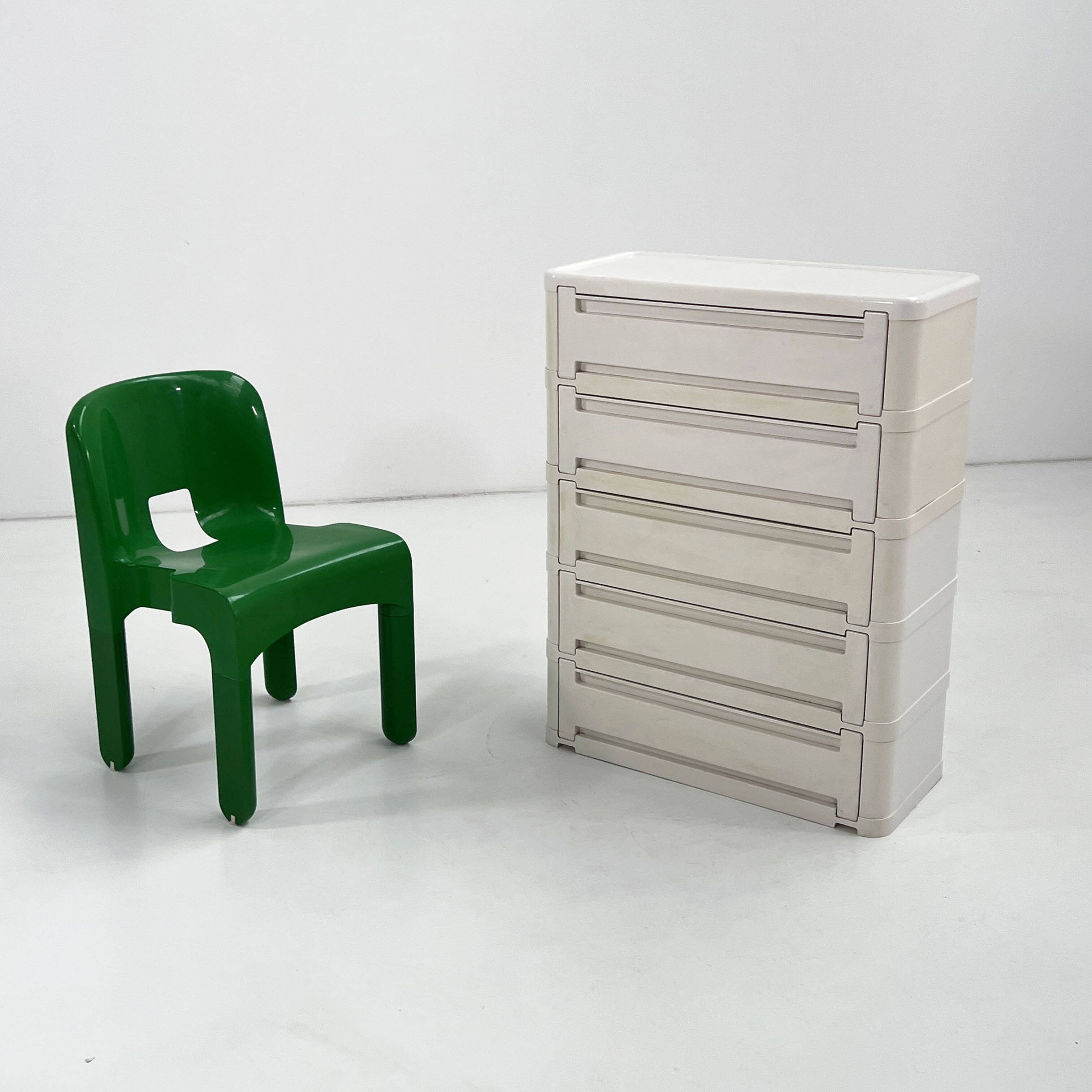 White cabinet model "4964" by Olaf Von Bohr for Kartell, 1970