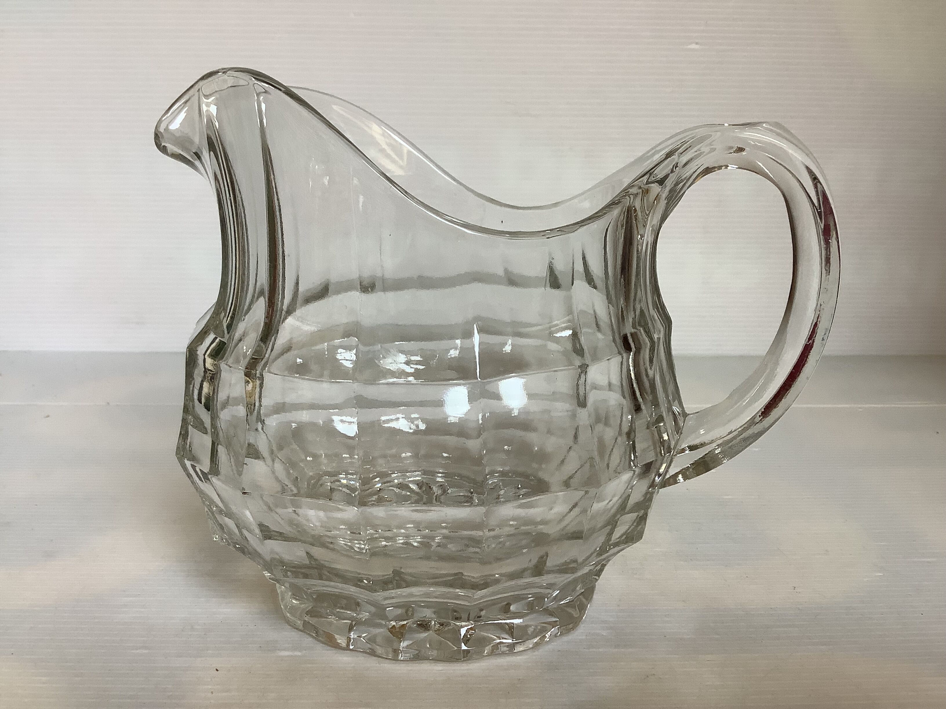 Large round glass jug
