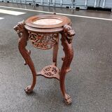 Old side table harness marble top