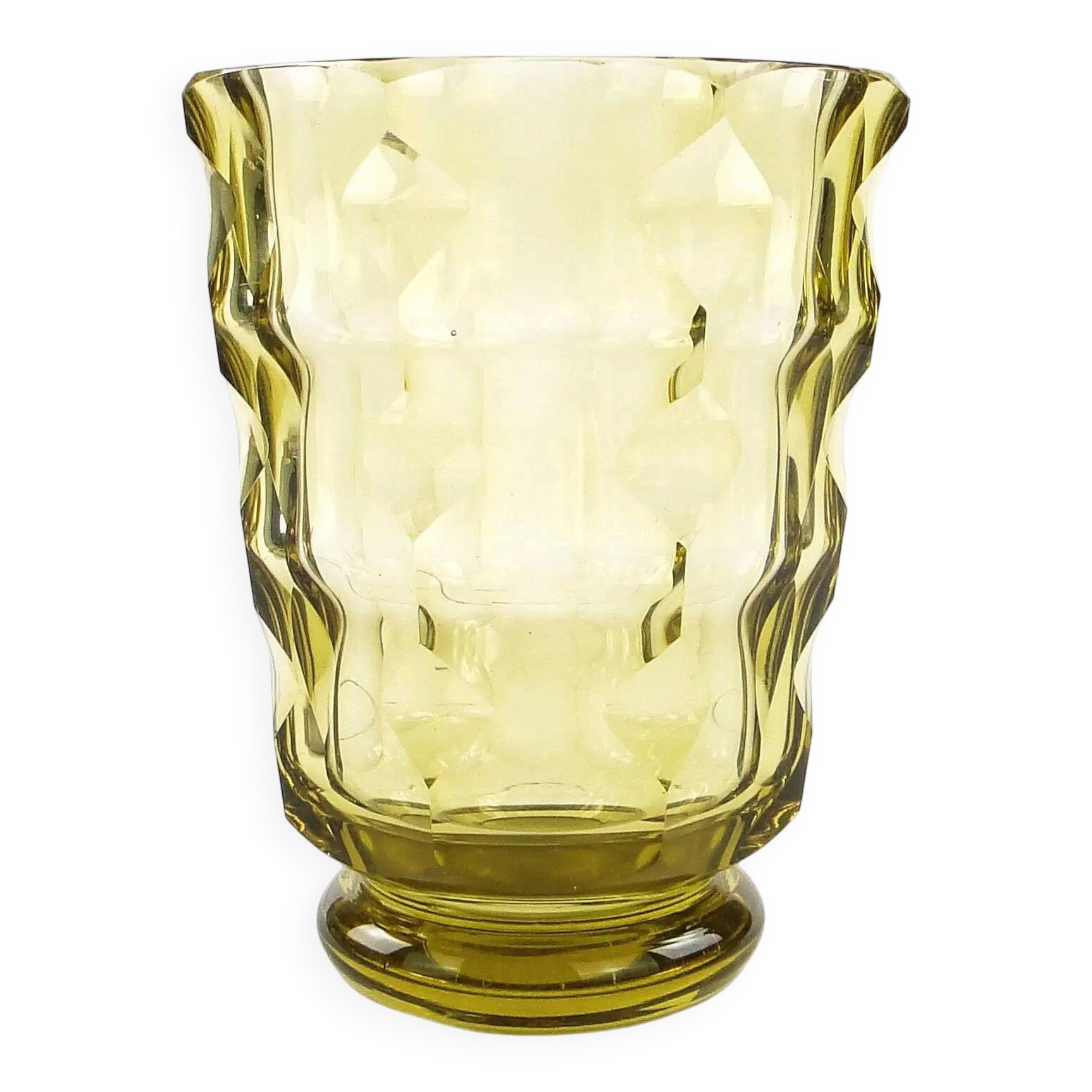 Vase, Art Deco, crystal, Moser, Czechoslovakia, 1930s