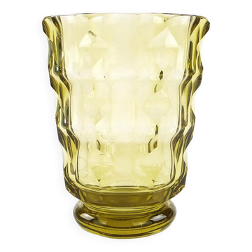 Vase, Art Déco, cristal, Moser, Tchécoslovaquie, années 1930