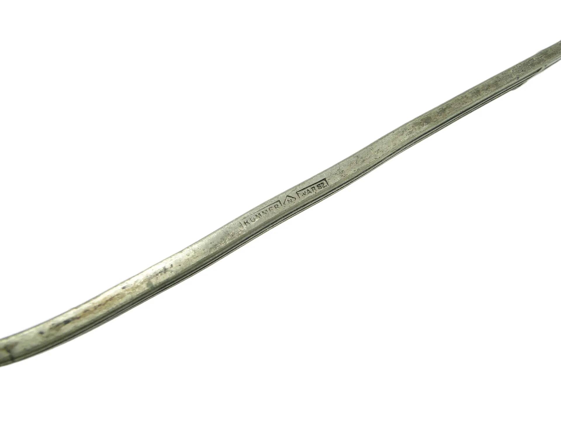Art Nouveau soup ladle, silver-plated alpacca, Kummer, Poland, 1920s.