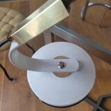 Lampe Ferdinand Solere avec son réflecteur bleu, années 50