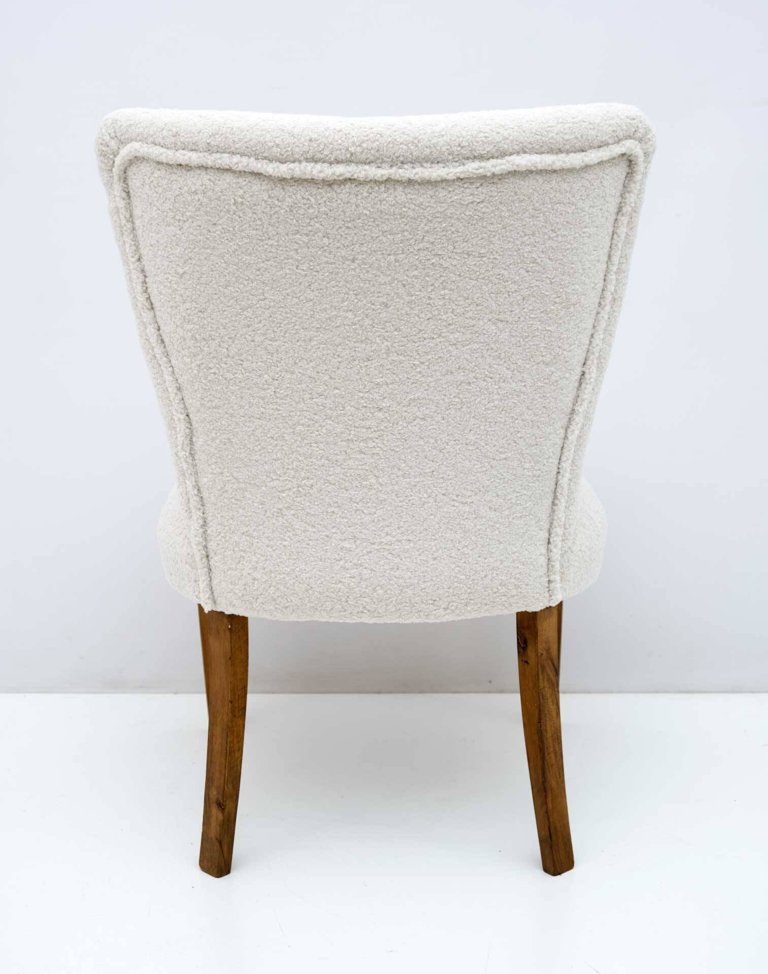Mid-Century Modern Italian Bouclé Small Armchair, 1950s