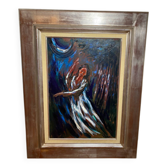 Oil on canvas, The Leap in Faith, Andrew Vicari