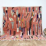 Handmade wool Berber rug 290 X 237 CM