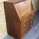 60s 70s teak secretary chest of drawers Danish Modern by Dyrlund Denmark