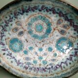 Dish from the 70s enamelled ceramic