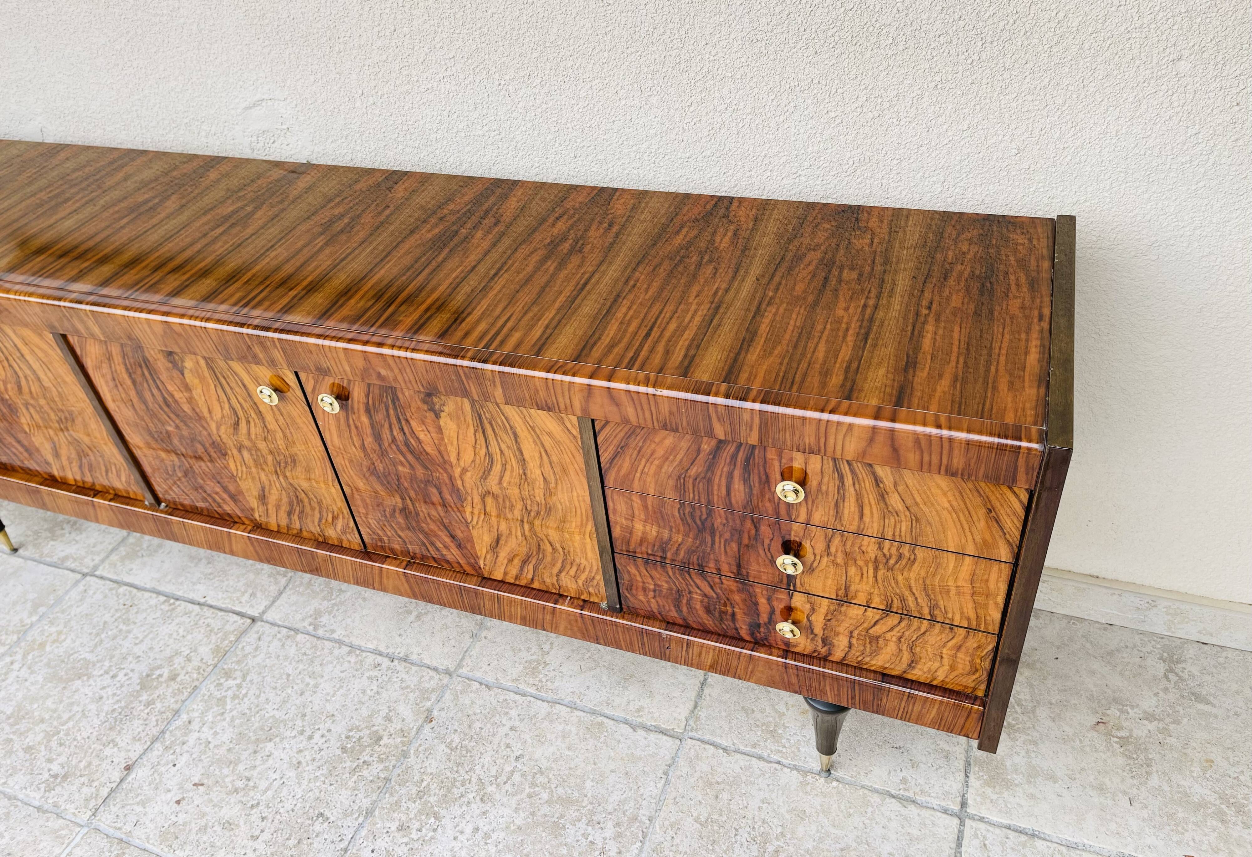 Art Deco walnut sideboard