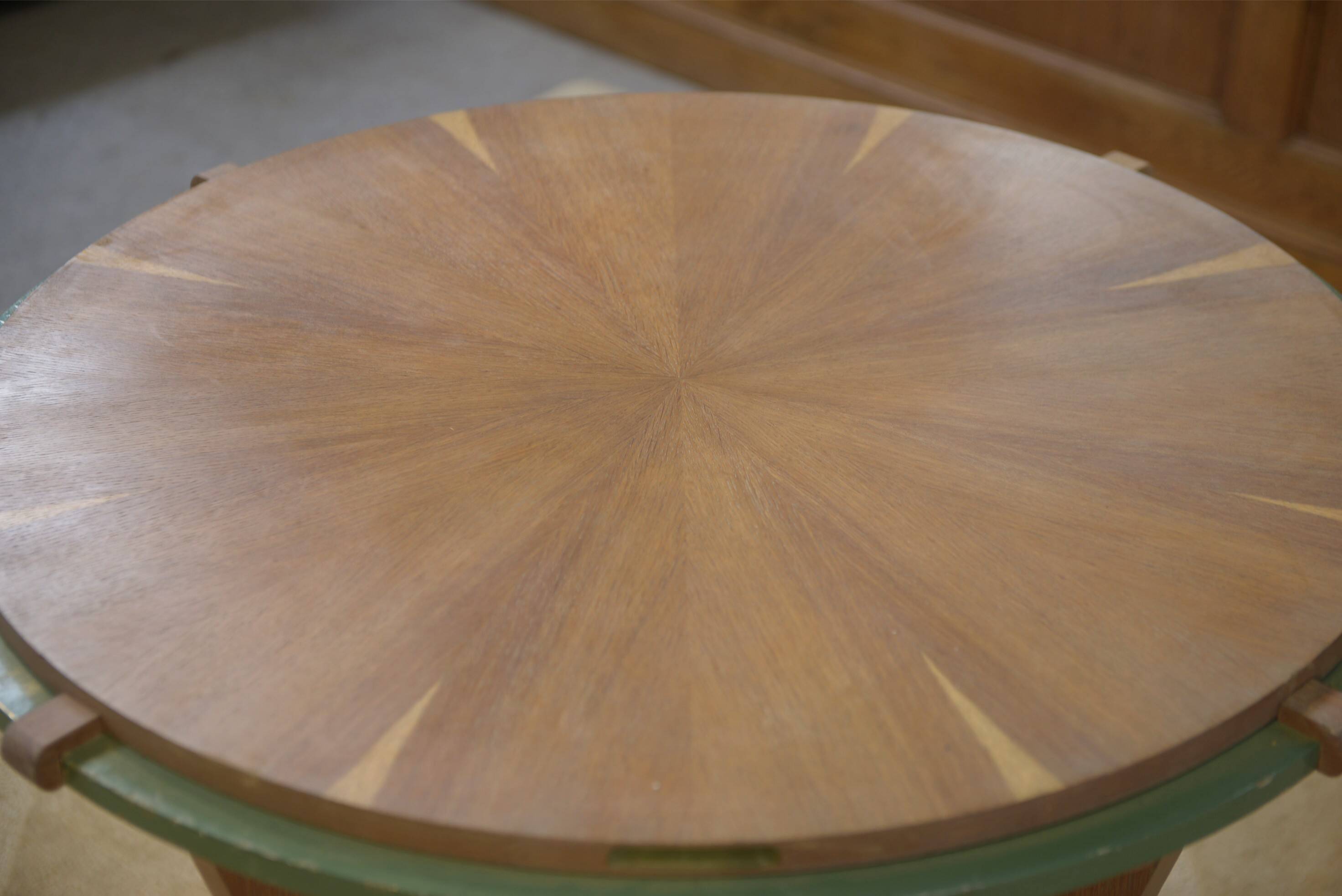 Table de jeux / guéridon en chêne 1940’s