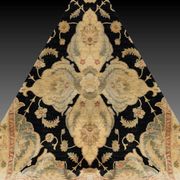 Oriental Ziegler rug: 1.96 x 2.10 Metres - Handmade Wool "Galerie Sardje"