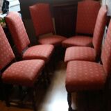 Set of 6 Louis XIII style chairs