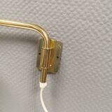 Danish “swing arm” wall lamp in brass by Lyskaer Lightning (LB) 1980s.