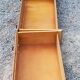 Vintage chest of drawers in golden oak from the 50s with 3 drawers and spindle-legged shelf