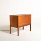 Teak Bar Cabinet with Drop-Down Door, Scandinavia, 1960s