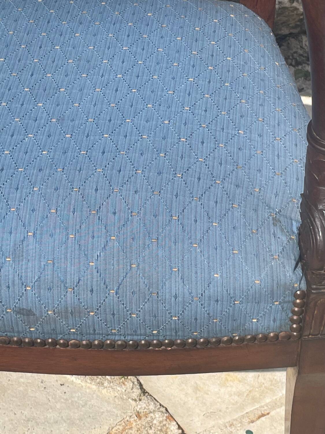 Pair of Empire Period Dolphin Armchairs