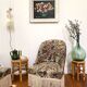 Pair of antique tapestry toad armchairs