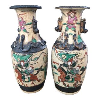 Pair Chinese vases