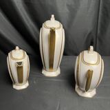 Art déco, service à café 9 pièces porcelaine Limoges vers 1930