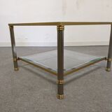 Glass and brass sofa tip from the 70s