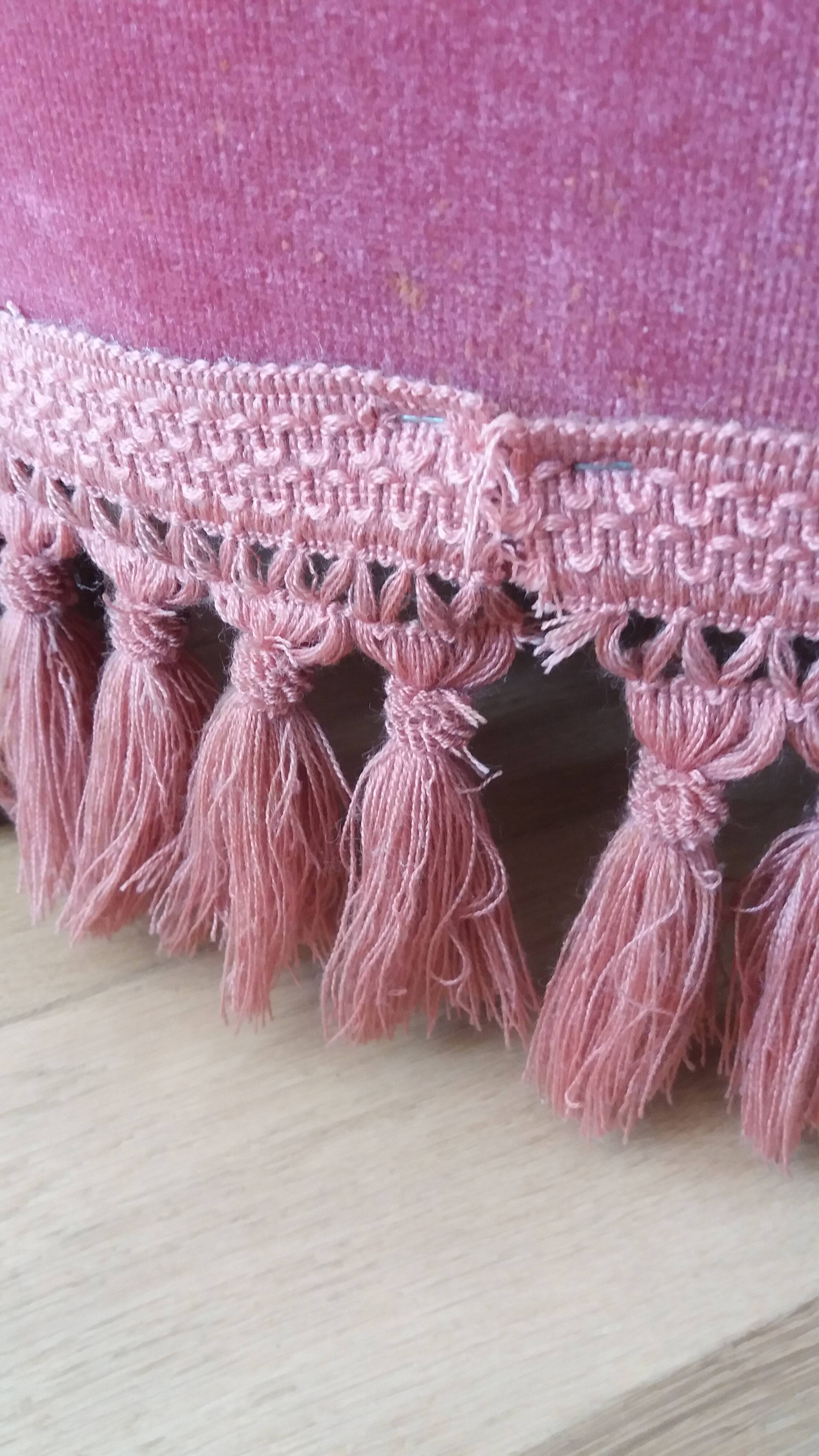 Fauteuil crapaud en velours rose