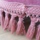 Fauteuil crapaud en velours rose